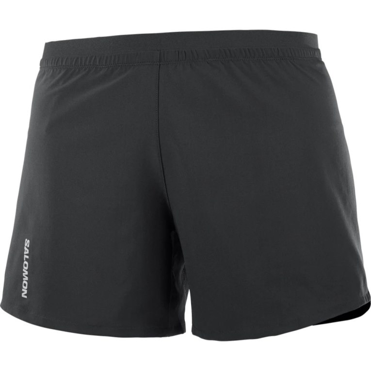 Black Salomon Cross 5'' Women's Running Shorts | PH 15740J